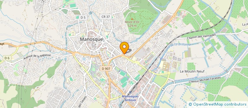 localisation de l'entreprise HYGIENE ASSISTANCE GILLI à MANOSQUE