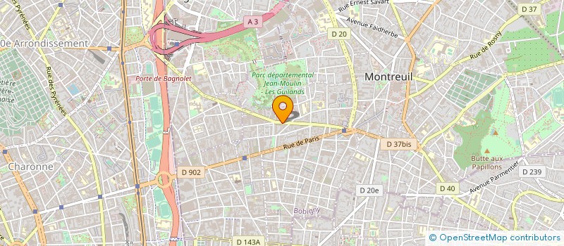 localisation de l'entreprise HYGIENE DIFFUSION COMPAGNIE à MONTREUIL