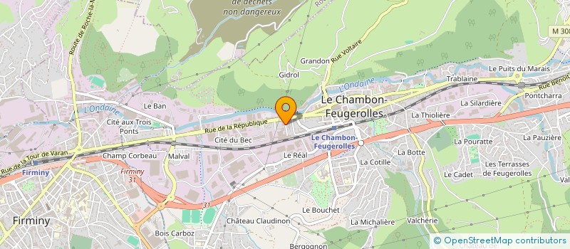 localisation de l'entreprise HYGIENE DISTRIBUTION LOGISTIQUE à LE CHAMBON-FEUGEROLLES