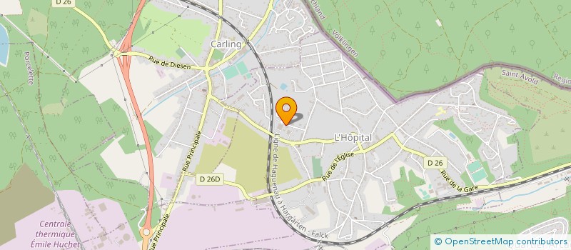 localisation de l'entreprise HYGIENE ENVIRONNEMENT PROPRETE SARL à L'HOPITAL