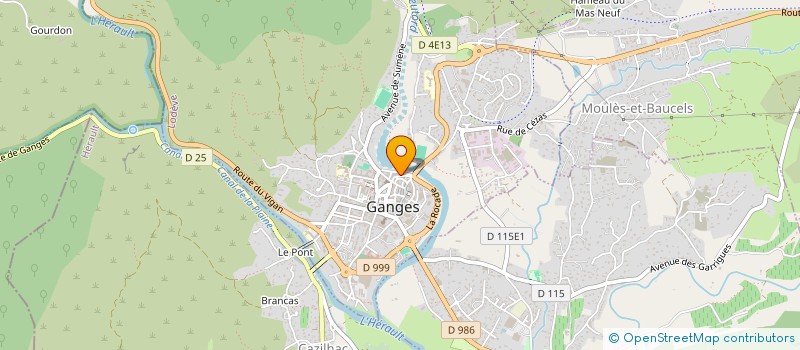 localisation de l'entreprise HYGIENE ET CONFORT  GANGES