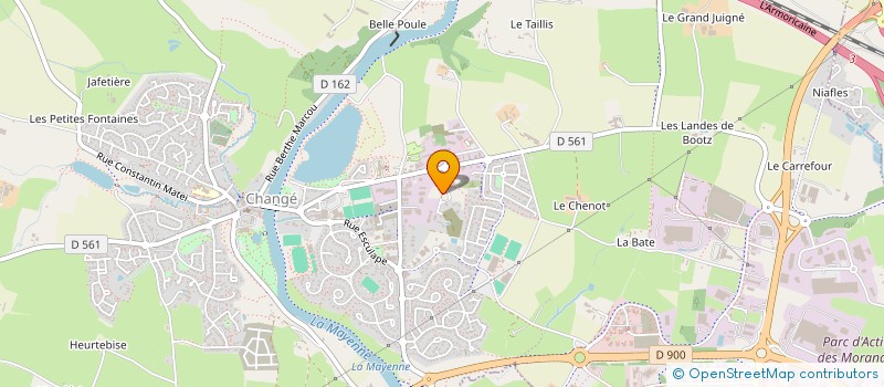 localisation de l'entreprise HYGIENE FORMATION CONSEIL à CHANGE