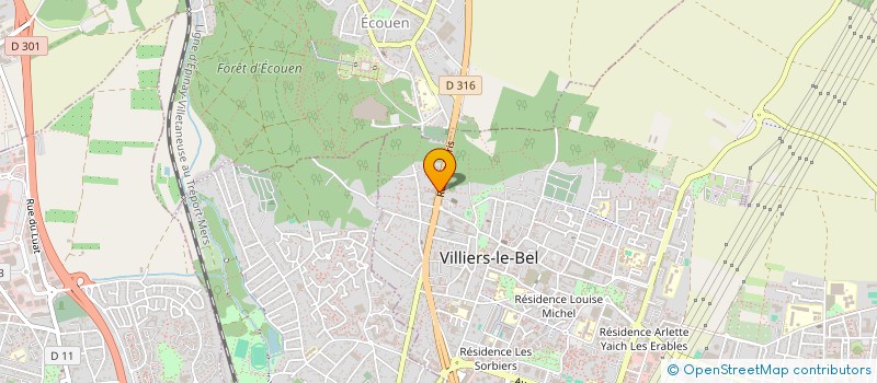 localisation de l'entreprise HYGIENE FUNERAIRE DEM EXPRESS à VILLIERS LE BEL