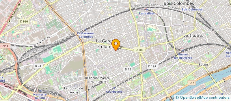 localisation de l'entreprise HYGIENE HABITAT à LA GARENNE-COLOMBES