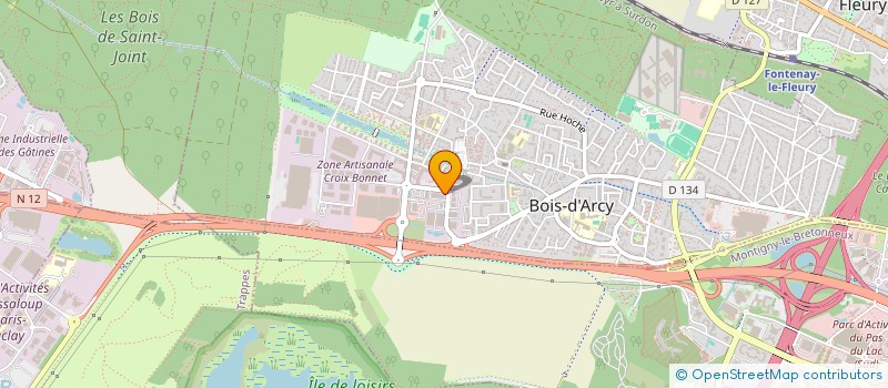 localisation de l'entreprise HYGIENE HABITAT SEINE OUEST  BOIS-D'ARCY