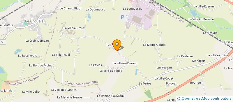 localisation de l'entreprise HYGIENE MINERAUX BRETAGNE  MONTAUBAN-DE-BRETAGNE