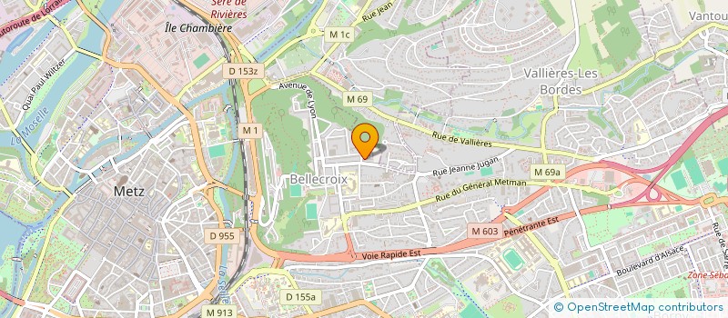 localisation de l'entreprise HYGIENE PLUS à METZ