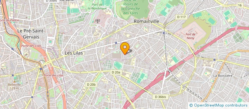 localisation de l'entreprise HYGIENE PRO MULTISERVICES à LES LILAS