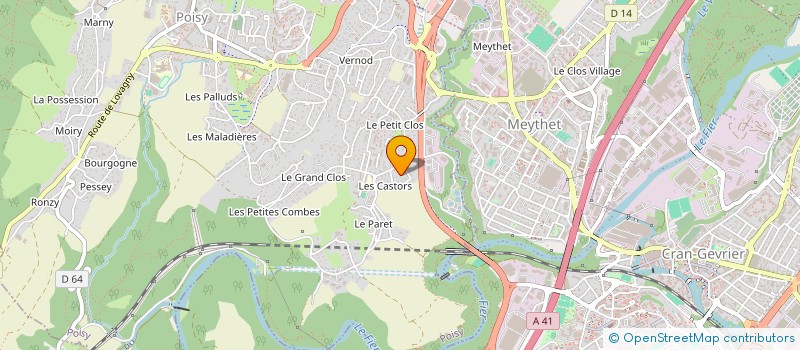 localisation de l'entreprise HYGIENE PROPRETE SERVICE-HPS à POISY