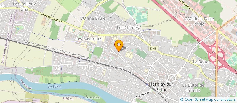 localisation de l'entreprise HYGIENE PROTECTION SANTE à HERBLAY-SUR-SEINE