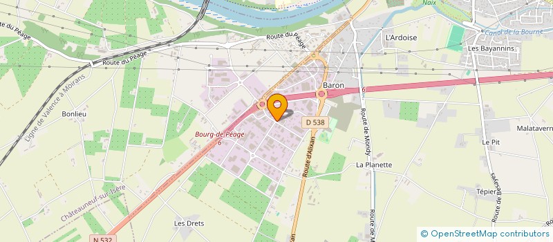 localisation de l'entreprise HYGIENE SUD EST à BOURG-DE-PEAGE