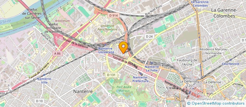 localisation de l'entreprise HYGIENE VENTILATION ASSAINISSEMENT  NANTERRE