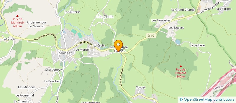 localisation de l'entreprise HYGILAS  MANZAT