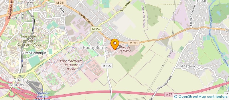 localisation de l'entreprise HYGINVEST à VILLENEUVE-D'ASCQ