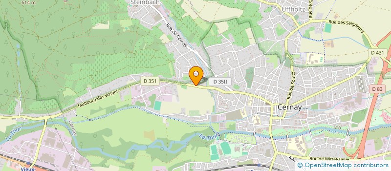 localisation de l'entreprise HYGIPRO à CERNAY