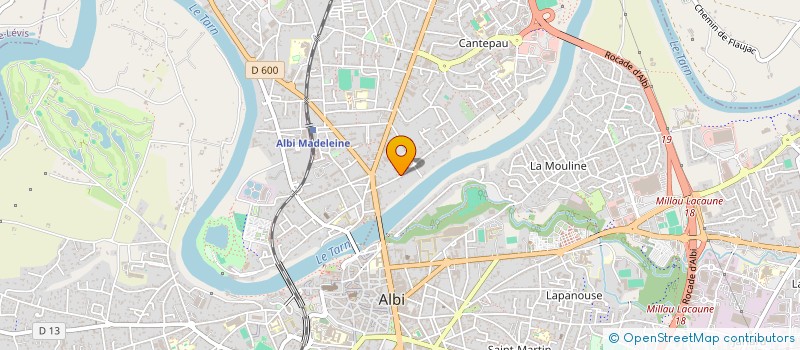 localisation de l'entreprise HYGIQUAL à ALBI