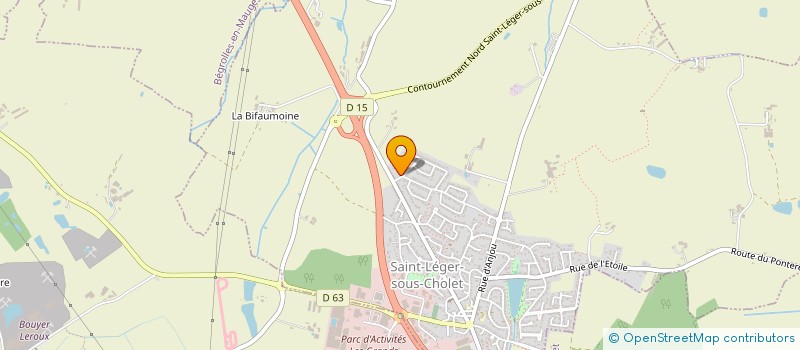 localisation de l'entreprise HYGIS ATLANTIQUE  SAINT-LEGER-SOUS-CHOLET