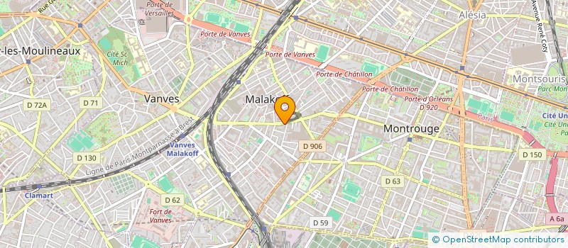 localisation de l'entreprise HYGITECH 3D  MALAKOFF