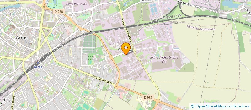 localisation de l'entreprise HYGITRACK à ARRAS