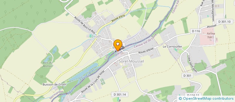 localisation de l'entreprise HYGROMETRIE DESHYDRATEURS AIR SEC à SOREL-MOUSSEL