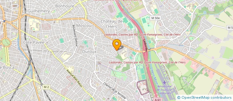 localisation de l'entreprise HYH à TOULOUSE