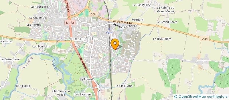 localisation de l'entreprise HYINSSEF  VERN-SUR-SEICHE