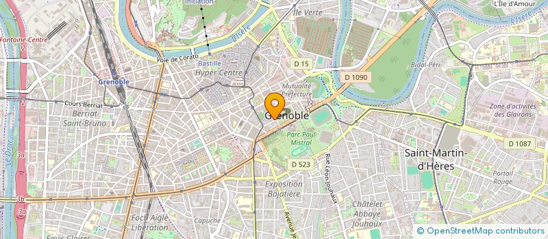 localisation de l'entreprise HYLAB SARL à GRENOBLE