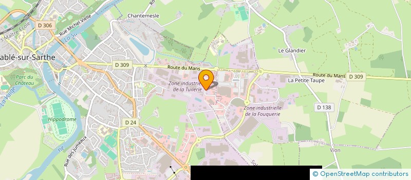 localisation de l'entreprise HYLIA à SABLE-SUR-SARTHE
