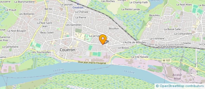 localisation de l'entreprise HYLIEN DIGITAL à COUERON