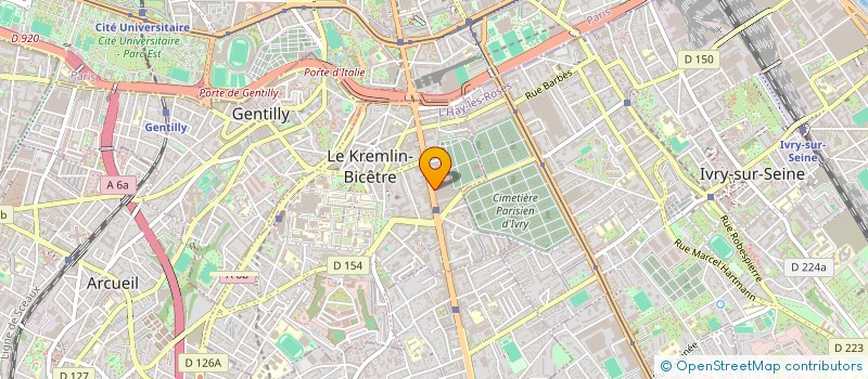 localisation de l'entreprise HYLUX à LE KREMLIN-BICETRE