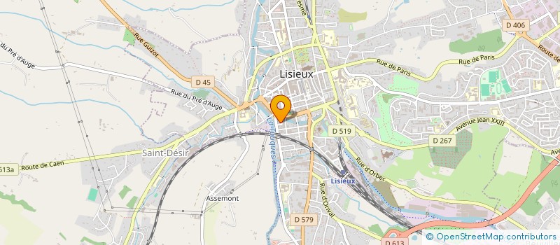 localisation de l'entreprise HYMAES à LISIEUX