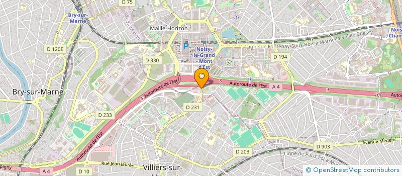 localisation de l'entreprise HYMAN IMMOBILIERE FRANCE  VILLIERS-SUR-MARNE