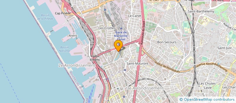 localisation de l'entreprise HYMAR à MARSEILLE