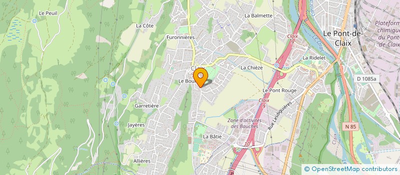 localisation de l'entreprise HYNOLOGY à CLAIX