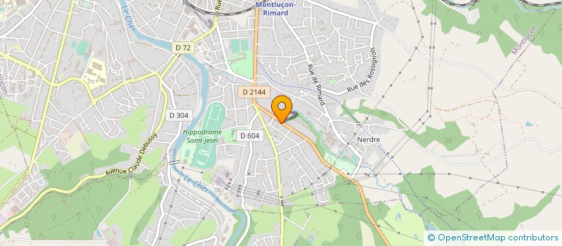 localisation de l'entreprise HYOTRANS à MONTLUCON