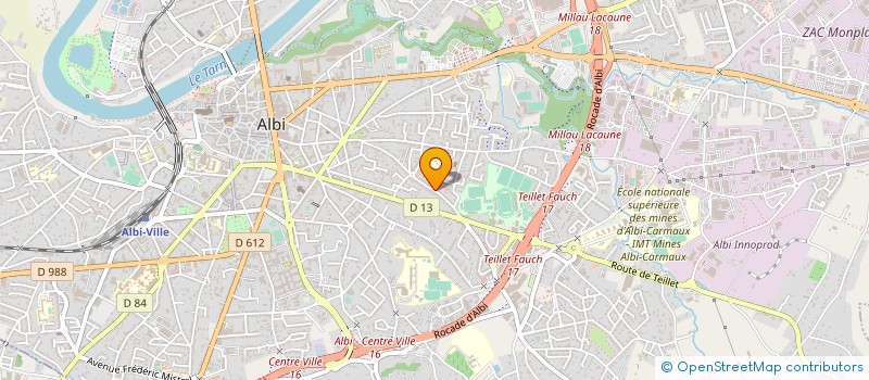 localisation de l'entreprise HYOZHAS à ALBI