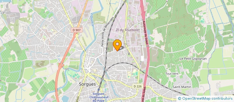 localisation de l'entreprise HYPER 7 à SORGUES