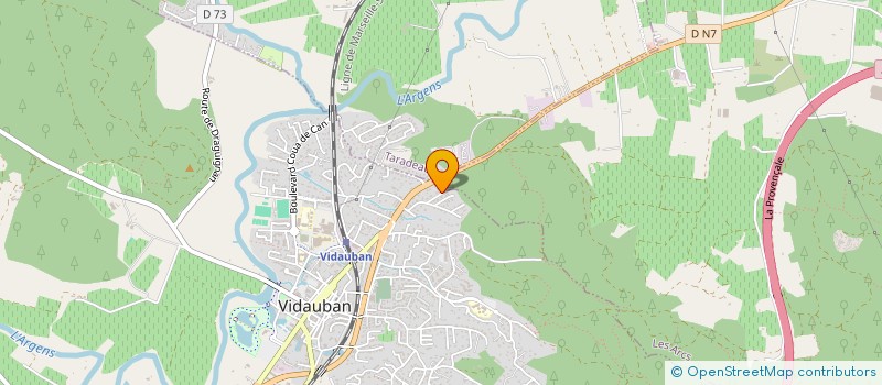 localisation de l'entreprise HYPER ACTION  VIDAUBAN