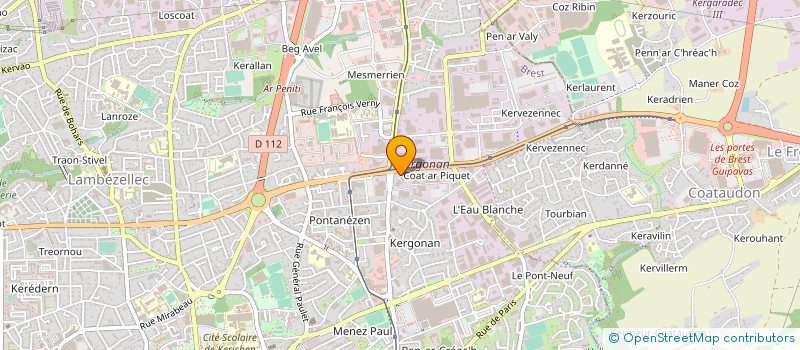 localisation de l'entreprise HYPER AUTO à BREST