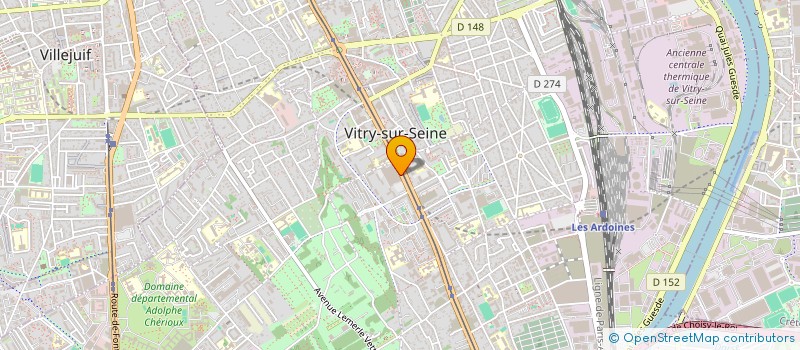 localisation de l'entreprise HYPER BAZAR à VITRY-SUR-SEINE