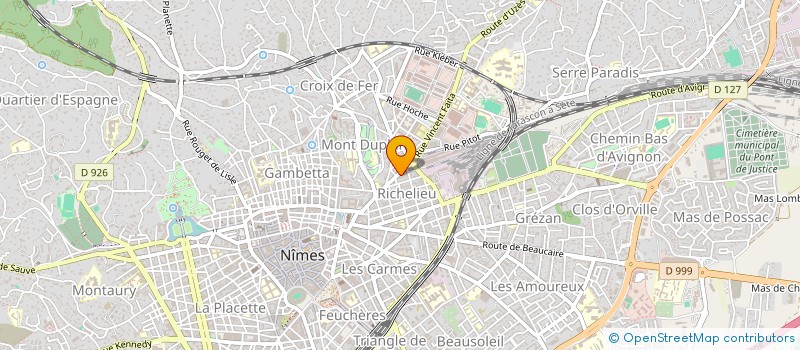 localisation de l'entreprise HYPER BAZAR  NIMES