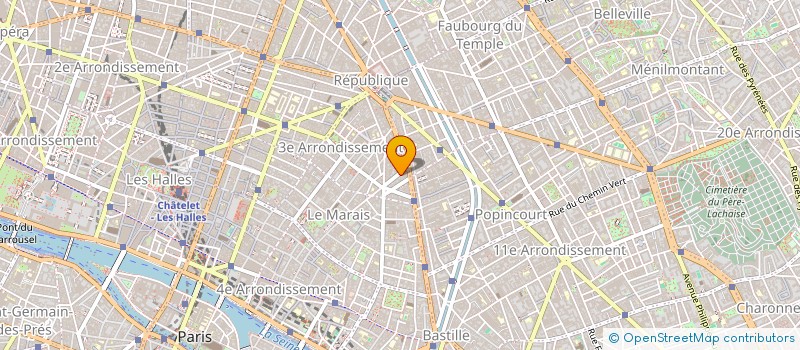 localisation de l'entreprise HYPER BELLES à PARIS