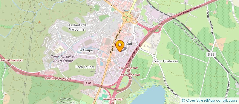 localisation de l'entreprise HYPER CLAIR  NARBONNE