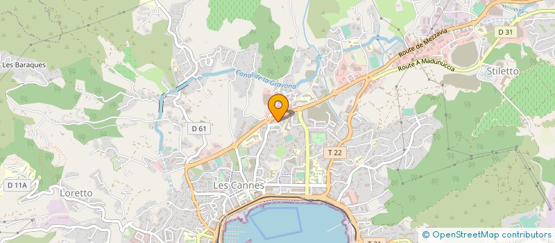 localisation de l'entreprise HYPER CURSARU à AJACCIO