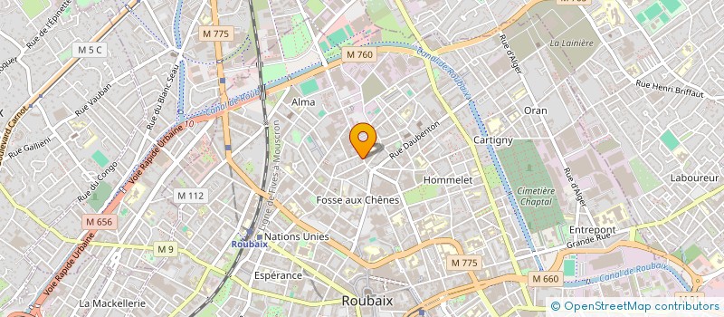 localisation de l'entreprise HYPER DISCOUNT à ROUBAIX