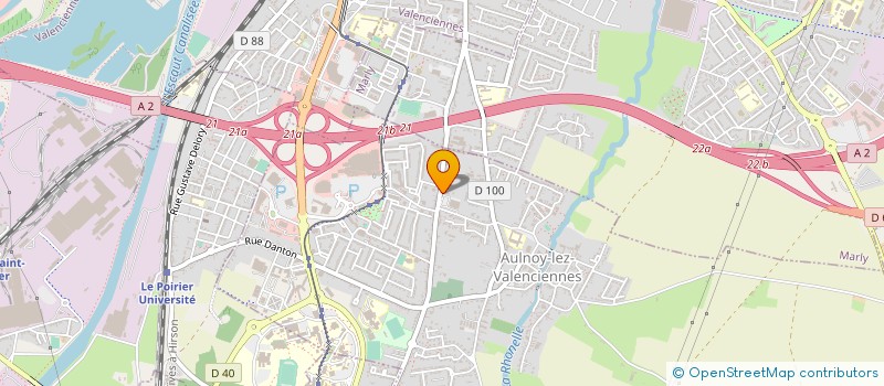 localisation de l'entreprise HYPER-FLEURS à AULNOY-LEZ-VALENCIENNES