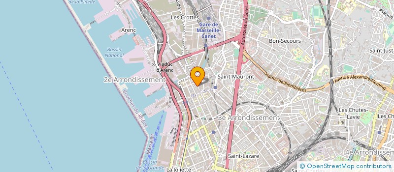 localisation de l'entreprise HYPER FOCAL MANAGEMENT à MARSEILLE