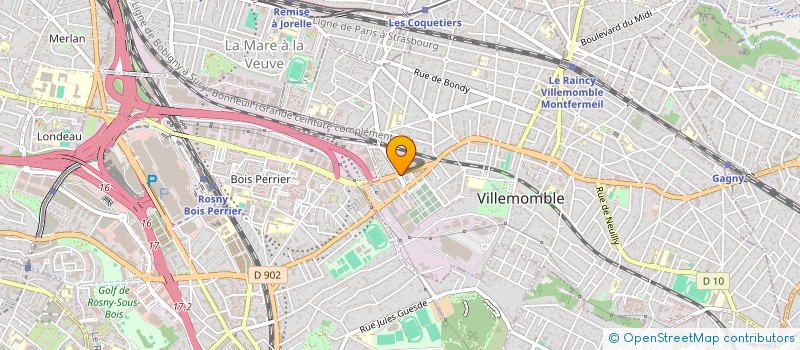 localisation de l'entreprise HYPER PRIMEURS à VILLEMOMBLE