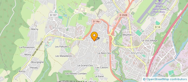 localisation de l'entreprise HYPERBOLE  LA BALME-DE-SILLINGY