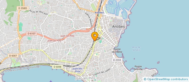 localisation de l'entreprise HYPERBOLE COMMUNICATION  ANTIBES